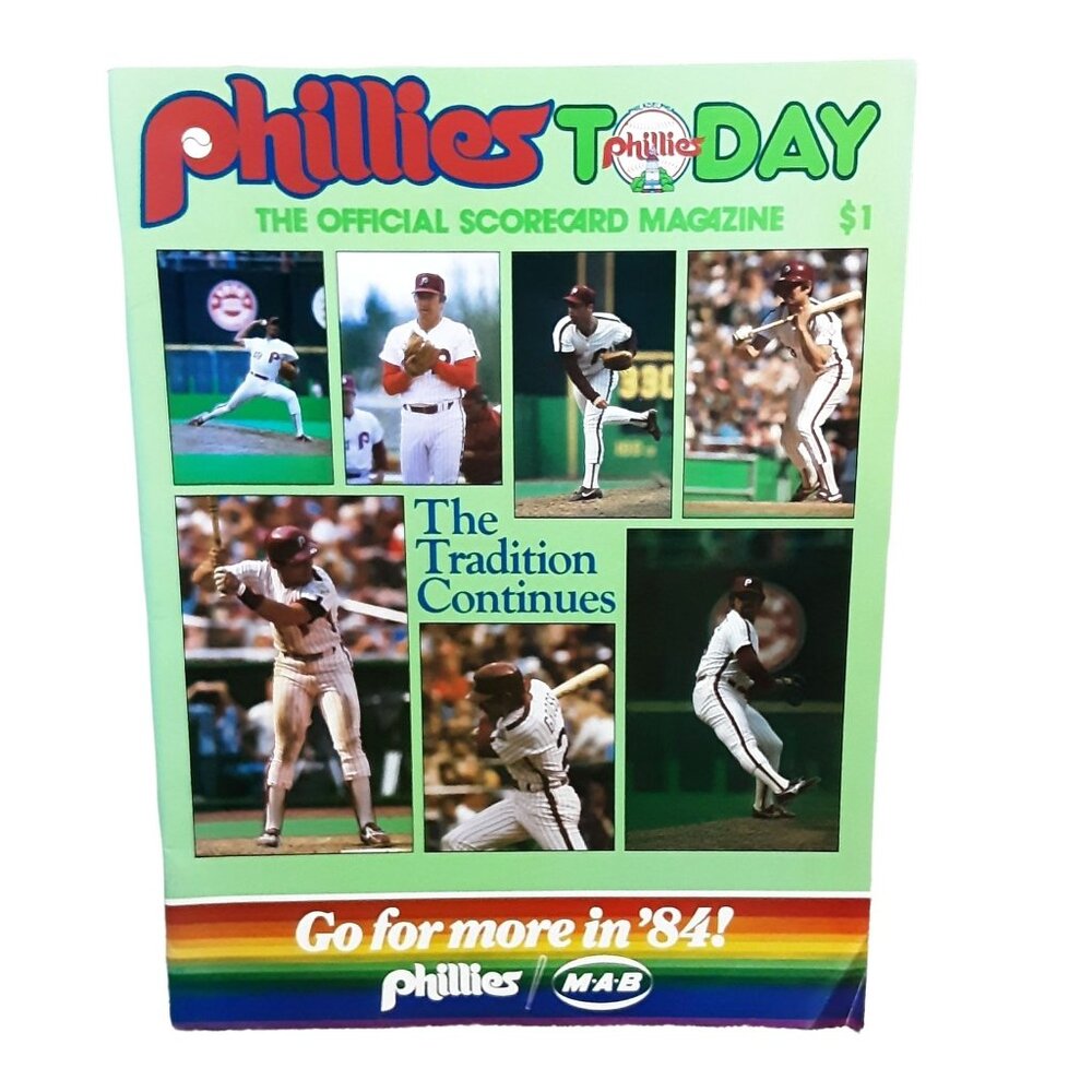 1984 Phillies Today Philadelphia Phillies vs Montreal Expos Official Scorecard M